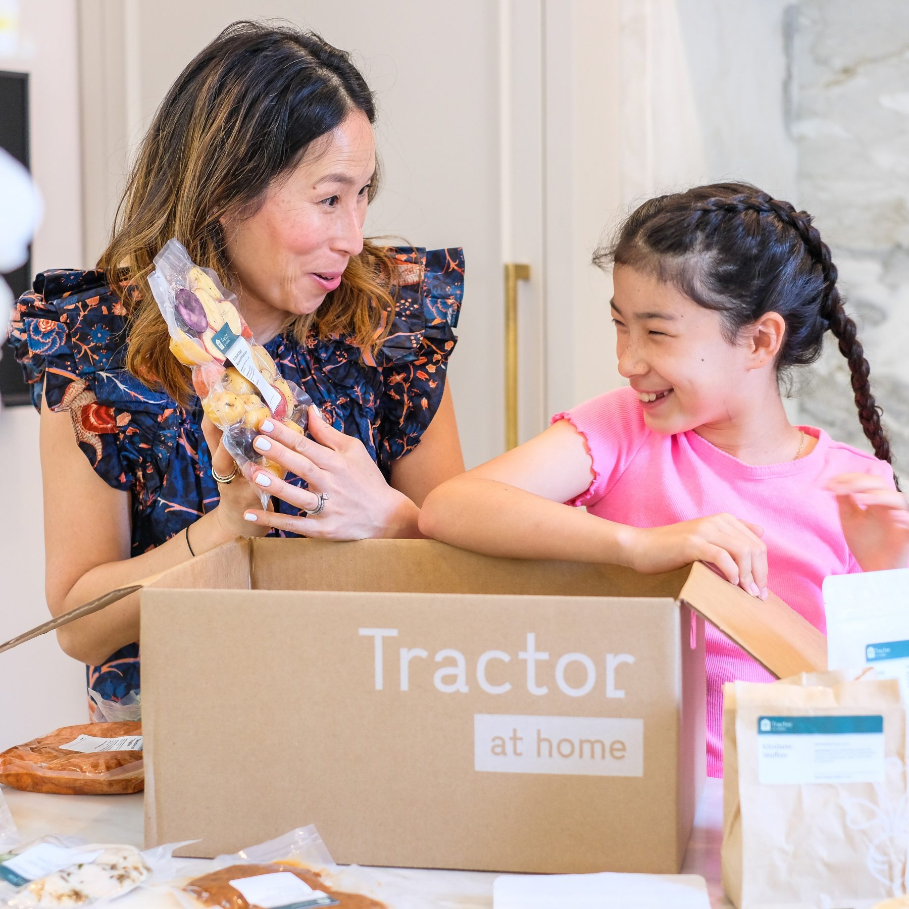 Opening A Tractor At Home Box